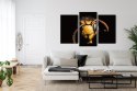 Obraz Wieloczęściowy Szerszeń W Skali Makro Canvas 180x120 LBS-3869-C180-120_1X60-120_2X60-90
