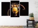 Obraz Wieloczęściowy Szerszeń W Skali Makro Canvas Naturalny 150x100 LBS-3869-NC150-100_1X50-100_2X50-75