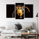Obraz Wieloczęściowy Szerszeń W Skali Makro Canvas Naturalny 180x120 LBS-3869-NC180-120_1X60-120_2X60-90