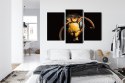 Obraz Wieloczęściowy Szerszeń W Skali Makro Canvas Naturalny 180x120 LBS-3869-NC180-120_1X60-120_2X60-90