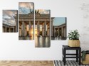 Obraz Wieloczęściowy Brama Brandenburska W Berlinie Canvas Naturalny 120x75 LBS-2749-NC120-75_2X30-75_2X30-45