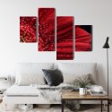 Obraz Wieloczęściowy Płatki Kwiatów W Skali Makro Canvas Naturalny 120x75 LBS-3851-NC120-75_2X30-75_2X30-45