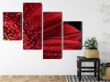 Obraz Wieloczęściowy Płatki Kwiatów W Skali Makro Canvas Naturalny 120x75 LBS-3851-NC120-75_2X30-75_2X30-45
