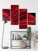 Obraz Wieloczęściowy Płatki Kwiatów W Skali Makro Canvas Naturalny 120x75 LBS-3851-NC120-75_2X30-75_2X30-45
