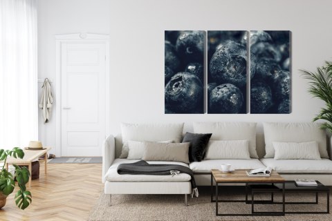 Obraz Wieloczęściowy Jagody Z Bliska 3D Canvas Naturalny 180x120 LBS-3838-NC180-120_3X60-120