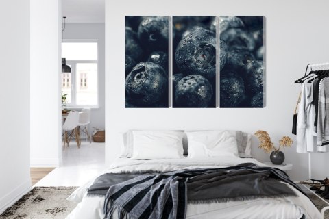 Obraz Wieloczęściowy Jagody Z Bliska 3D Canvas Naturalny 180x120 LBS-3838-NC180-120_3X60-120