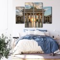 Obraz Wieloczęściowy Brama Brandenburska W Berlinie Canvas 200x150 LBS-2748-C200-150_2X50-150_2X50-100