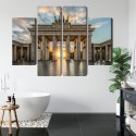 Obraz Wieloczęściowy Brama Brandenburska W Berlinie Canvas Naturalny 160x120 LBS-2748-NC160-120_2X40-120_2X40-80