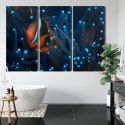 Obraz Wieloczęściowy Błazenek W Anemonie 3D Canvas Naturalny 180x120 LBS-3663-NC180-120_3X60-120