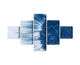 Obraz Wieloczęściowy Niebieski Słonecznik W Skali Makro Canvas Naturalny 250x150 LBS-3912-NC250-150_1X50-150_2X50-100_2X50-50