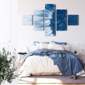 Obraz Wieloczęściowy Niebieski Słonecznik W Skali Makro Canvas Naturalny 250x150 LBS-3912-NC250-150_1X50-150_2X50-100_2X50-50