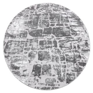 Dywan okrągły TREX BRICK kolor grafitowy r120 Hakano - RUG/LU/TREX/BRICK/DARKGREY/R120