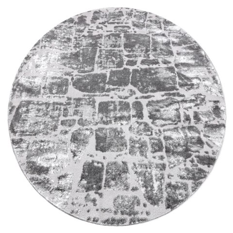 Dywan okrągły TREX BRICK kolor grafitowy r120 Hakano - RUG/LU/TREX/BRICK/DARKGREY/R120