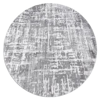 Dywan okrągły TREX LINES kolor szary r160 Hakano - RUG/LU/TREX/LINES/GREY+WHITE/R160
