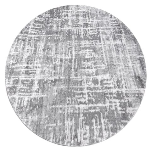 Dywan okrągły TREX LINES kolor szary r160 Hakano - RUG/LU/TREX/LINES/GREY+WHITE/R160