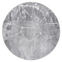 Dywan okrągły TREX MARBLE 2 kolor szary r160 Hakano - RUG/LU/TREX/MARBLE2/GREY/R160