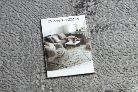 Dywan okrągły TREX VINTAGE kolor szary r100 Hakano - RUG/LU/TREX/VINTAGE/GREY/R100