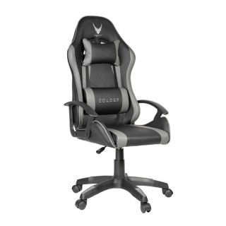 VARR GAMING CHAIR FOTEL GAMINGOWY ZOLDER GAS LIFT TWO PILLOWS GREY + BLACK [45859]