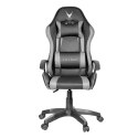 VARR GAMING CHAIR FOTEL GAMINGOWY ZOLDER GAS LIFT TWO PILLOWS GREY + BLACK [45859]