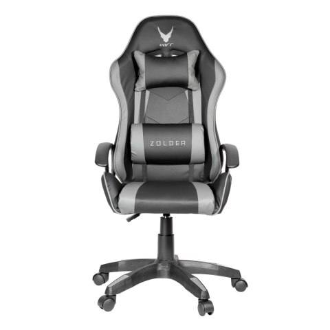 VARR GAMING CHAIR FOTEL GAMINGOWY ZOLDER GAS LIFT TWO PILLOWS GREY + BLACK [45859]