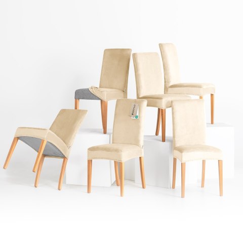 - COVER/RES/SENTO/CH/L.BEIGE/48x48x58+10/6PCS