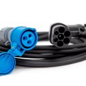 PLATINET EV CAMPER POWER SUPPLY ADAPTER TYPE 2 TO CEE 16A SOCKET 7M 3,6KW [46339]