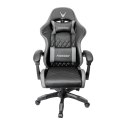 VARR FIORANO GAMING CHAIR 2 PILLOWS BACK RECLINE FOTEL GAMINGOWY 2 PODUSZKI ODCHYLANE OPARCIE GREY + BLACK [45841]
