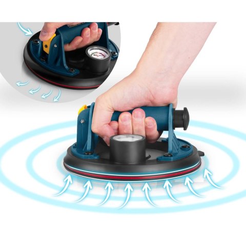 Przyssawka do płytek próżniowa z pompką do 200 kg Humberg HM-161