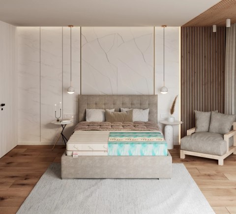 Materac piankowy 7stref H4 HYBRID BAMBOO 200x200