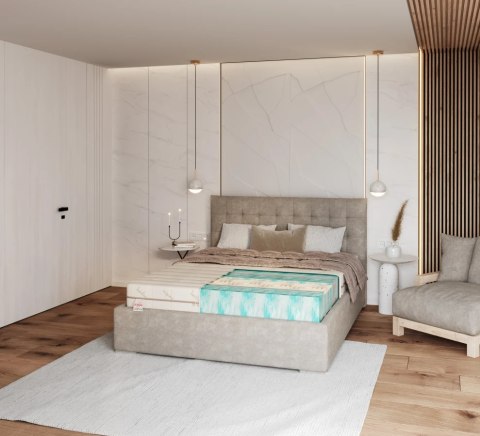 Materac piankowy 7stref H4 HYBRID BAMBOO 200x200