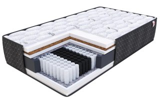Gruby Materac multipocketowy H3H4 BRAVO MAX Cashmere Border Cosido 180x200x30
