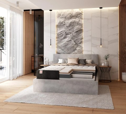 Gruby Materac multipocketowy H3H4 BRAVO MAX Cashmere Border Cosido 180x200x30