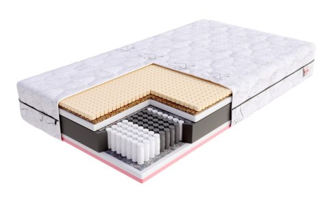 Materac multipocketowy VENETO kokos, lateks, visco 140 x 200 H4H3  22 cm