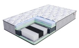 Materac multipocketowy OSLO  visco BUBBLEGUM,  NATURALIS 90 x 200 29cm H3