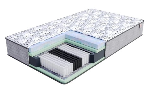 Materac multipocketowy OSLO  visco BUBBLEGUM,  NATURALIS 90 x 200 29cm H3