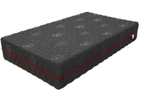 Pokrowiec na materac JACQUARD czarny Rozmiar: 180 x 200, Wysokośc pokrowca: 20 cm