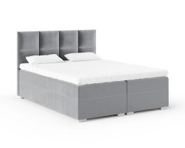 Łóżko kontynentalne PORTLAND podnoszony stelaż, 2 pojemniki na pościel - 160x200 - PARIS - White