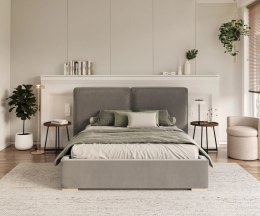 Łóżko tapicerowane BRISTOL z pojemnikiem i stelażem podnoszonym  180x200  SZTRUKS  Beż