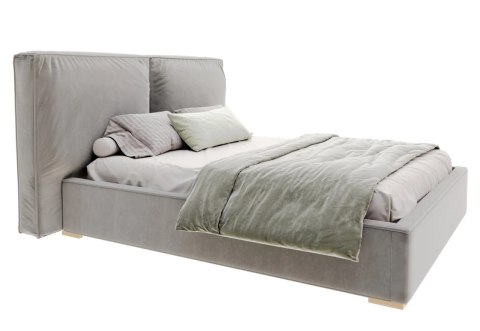 Łóżko tapicerowane BRISTOL z pojemnikiem i stelażem podnoszonym  180x200  SZTRUKS  Beż