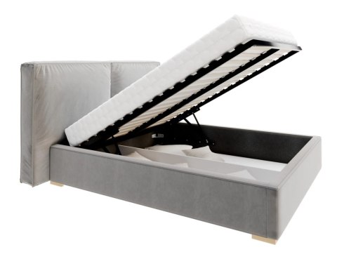 Łóżko tapicerowane BRISTOL z pojemnikiem i stelażem podnoszonym  180x200  SZTRUKS  Pudrowy róż