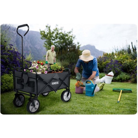 Wózek transportowy, składany z siatką 80L Humberg HM-511