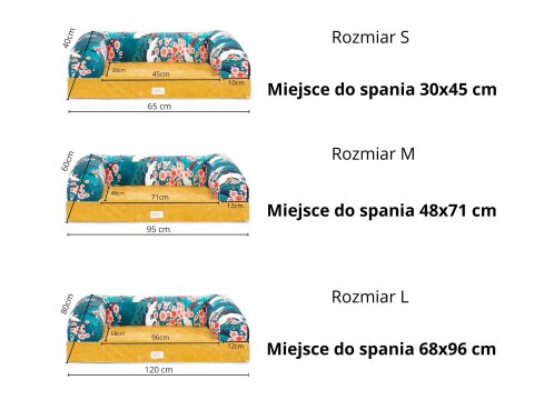Sofa Smart ART Hevea Psie Historie 65x40