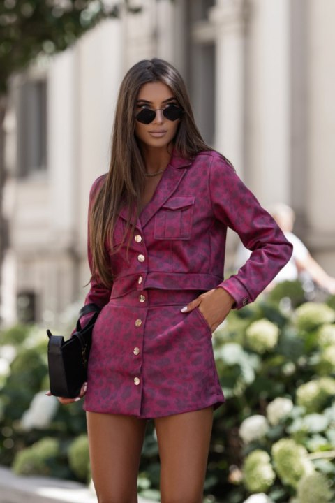 Spódnica Komplet Model Bliss 356750093 Panterka Bordo - LaBalancia LaBalancia