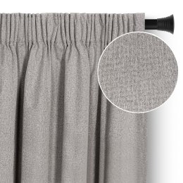 RESTILO zasłona CORITA kolor beżowy taśma materiał blackout, len 140x250 - CURT/RES/BLACKOUTLINEN/CORITA/PLEAT/BEIGE/140X250/1PC