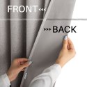 RESTILO zasłona CORITA kolor beżowy taśma materiał blackout, len 140x250 - CURT/RES/BLACKOUTLINEN/CORITA/PLEAT/BEIGE/140X250/1PC