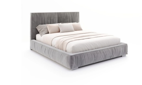 Łóżko tapicerowane ADORE nowoczesny design 90x200 TRINITY Grafitowy