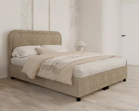 Łóżko tapicerowane BALETTO stelaż podnoszony140x200 CLEO Pudrowy róż