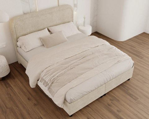 Łóżko tapicerowane BALETTO stelaż podnoszony140x200 CLEO Pudrowy róż