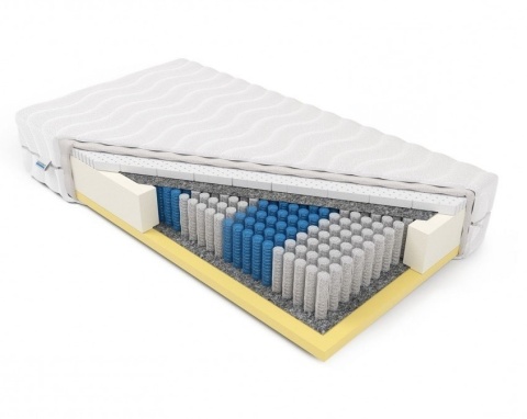 Materac Multipocket memory i lateks H2 Tetyda 160x200x22 Medicott/Tencel