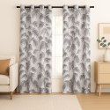 RESTILO zasłona PALMERA kolor beżowy przelotki srebrne materiał len, mikrofibra 135x250 - CURT/RES/LINEN/PALMERA/EYELETS/BEIGE/1